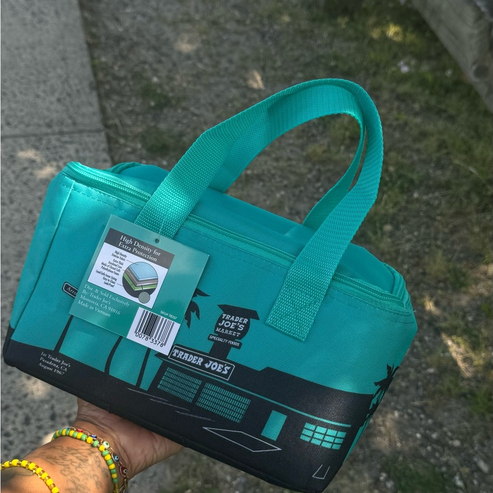 Límited Edition Trader Joe’s Mini Insulated Bag NWT Turquoise